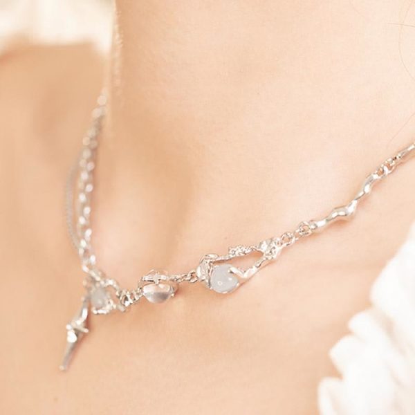 Love Heart Star Pendant Earrings Necklace  - Modakawa modakawa