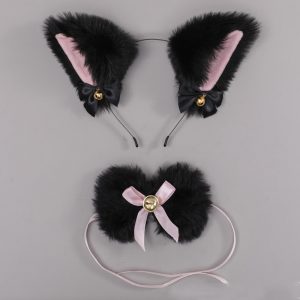 Fox Ears Headband Choker Cosplay Costume Accessory - Modakawa Modakawa
