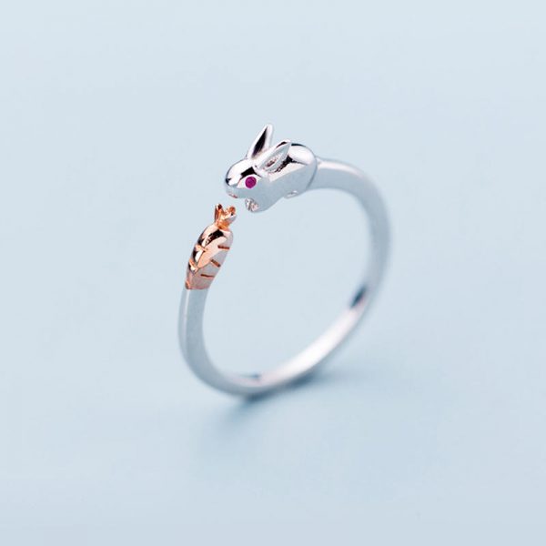 Rabbit 925 Sterling Silver Ring - Modakawa Modakawa